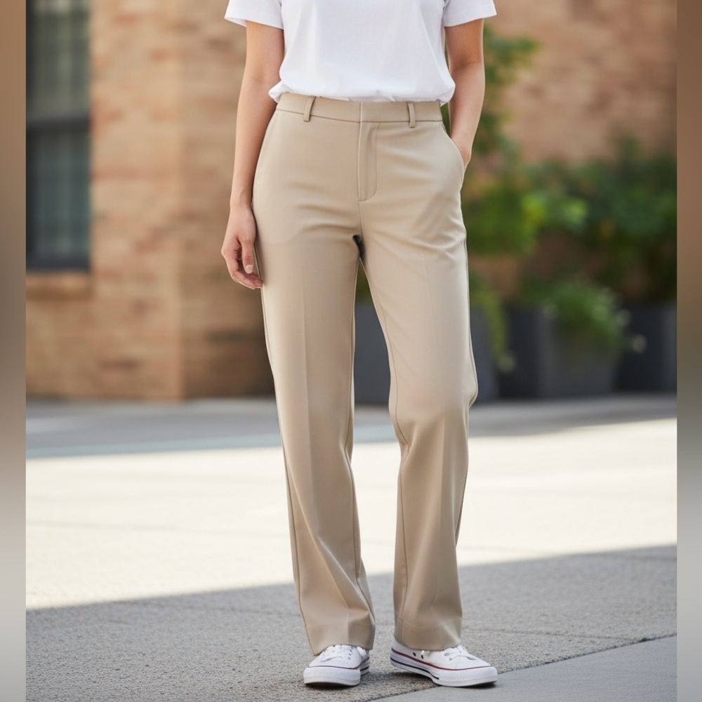 Brooks Brothers Tan Straight-Leg Trousers size 4 NWOT